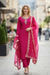 Rani Pink Embroidered Suit with Dupatta – Festive & Party Wear