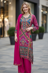 Multi-Color Printed Pink Suit Set with Dupatta – Festive & Party Wear