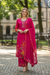Pink Floral Embroidered Suit Set with Dupatta – Festive Ethnic Wear