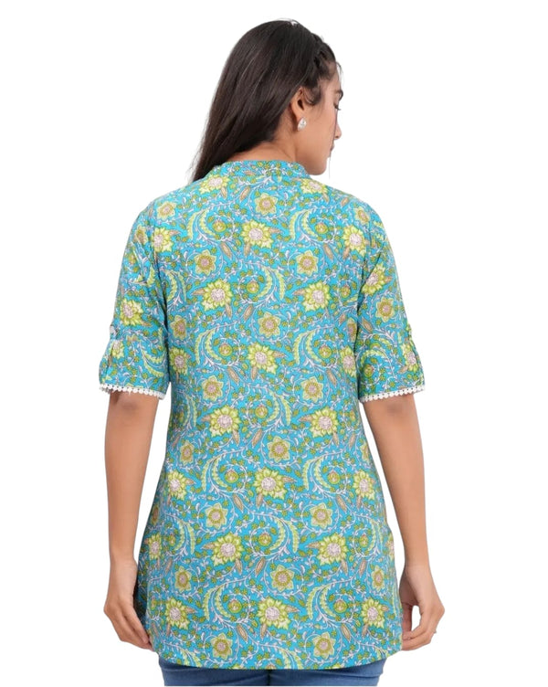 Sleeveless printed, woman Top