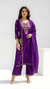 Purple Embroidered Suit with Dupatta – Elegant Party & Festive Wear