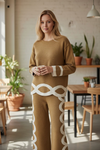 Caramel Brown Knit Co-ord Set | Winter Wave Edition