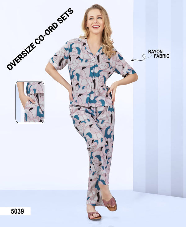 Top Pant Co-ord set Fabric : Royan, Premium Lounge Wear